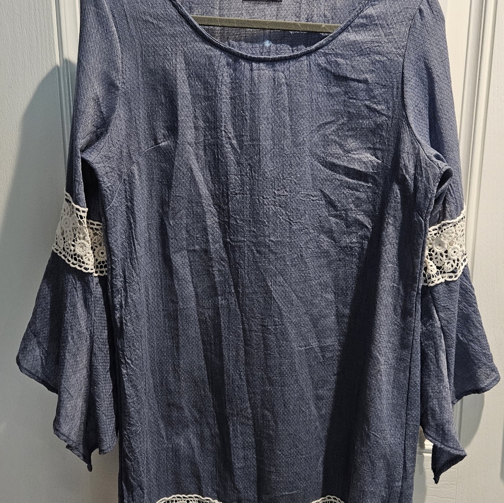 Gibiu blue chambray dress
